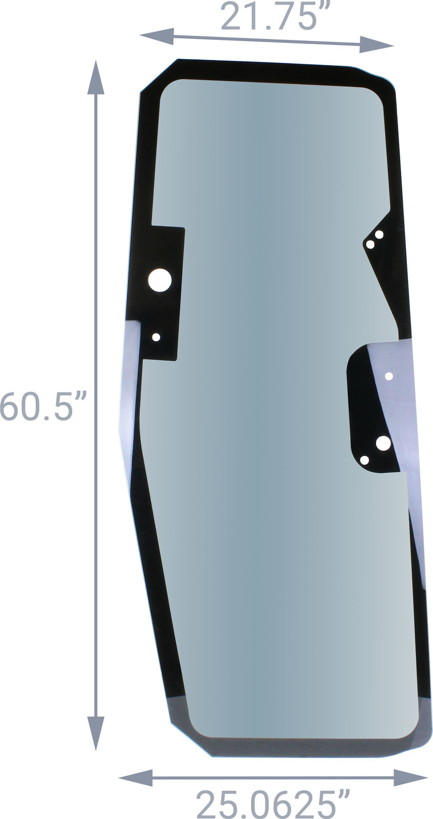 パーツ jya Left Side Door Glass for John Deere Equipment | T205205