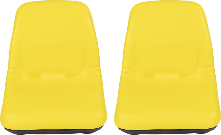 2 Piece Yellow Vinyl Tractor Seat fits John Deere