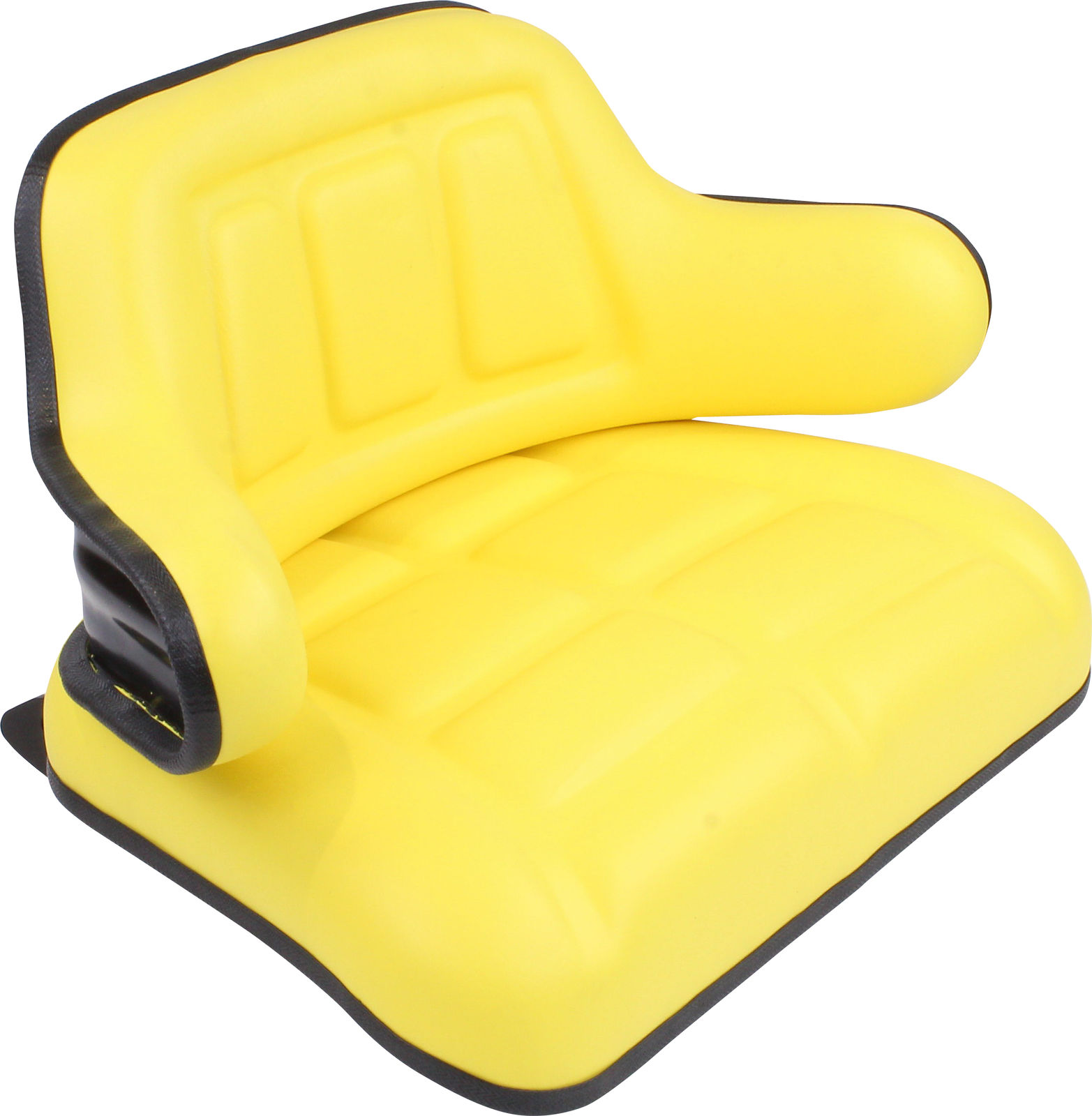 2 Piece Yellow Vinyl Tractor Seat fits John Deere