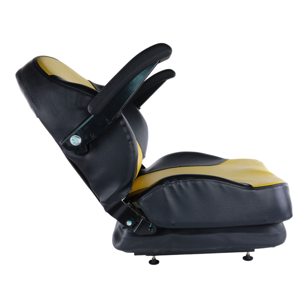 Zero Turn Yellow Black Suspension Seat Adjustable Armrest