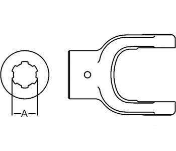 Yoke 87480 fits Bush Hog 109 126 305 306 310 315 405 406