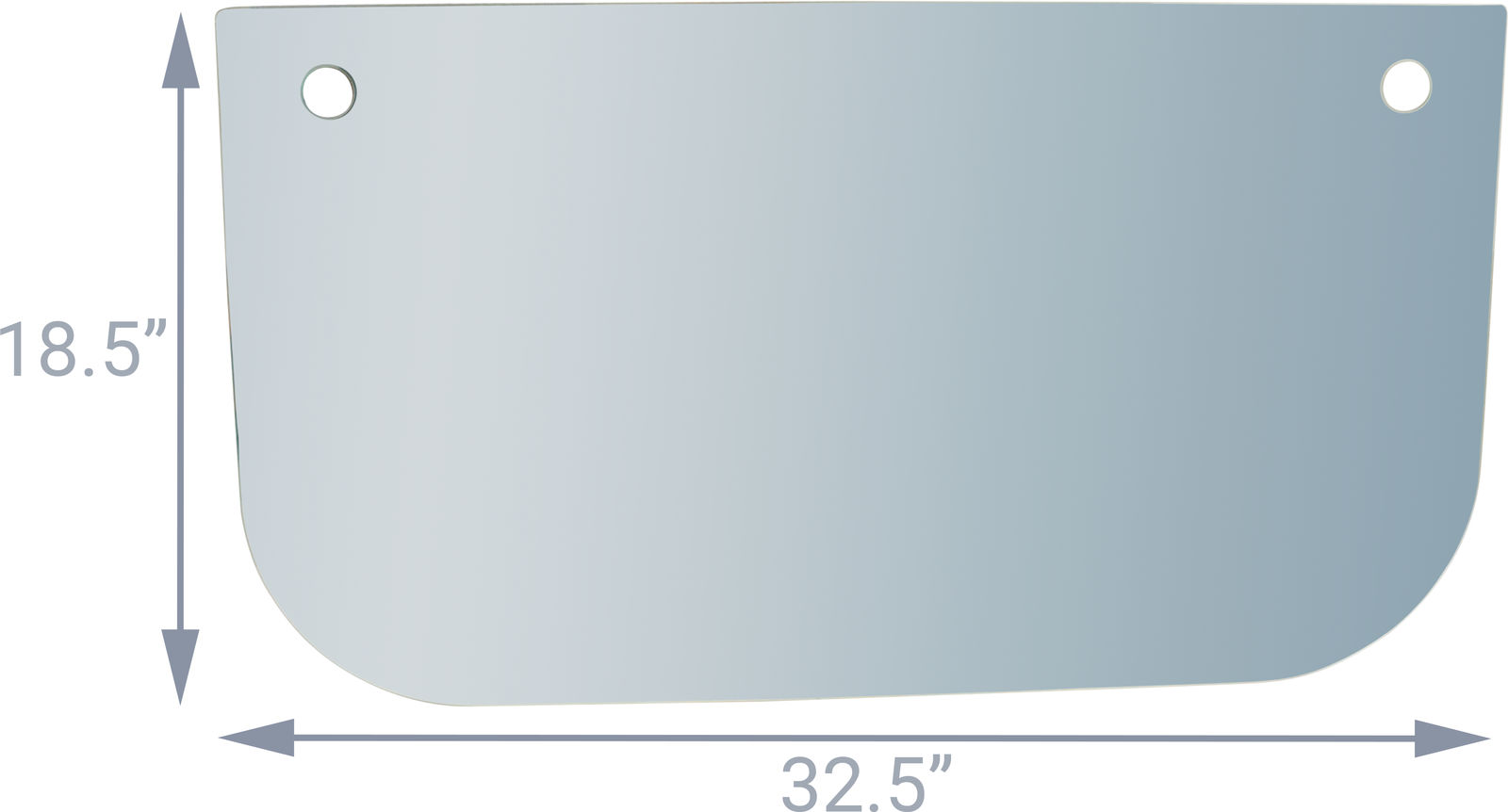 Lower Windshield Glass 20Y5311611 fits Komatsu PC130 PC220 PC240 
