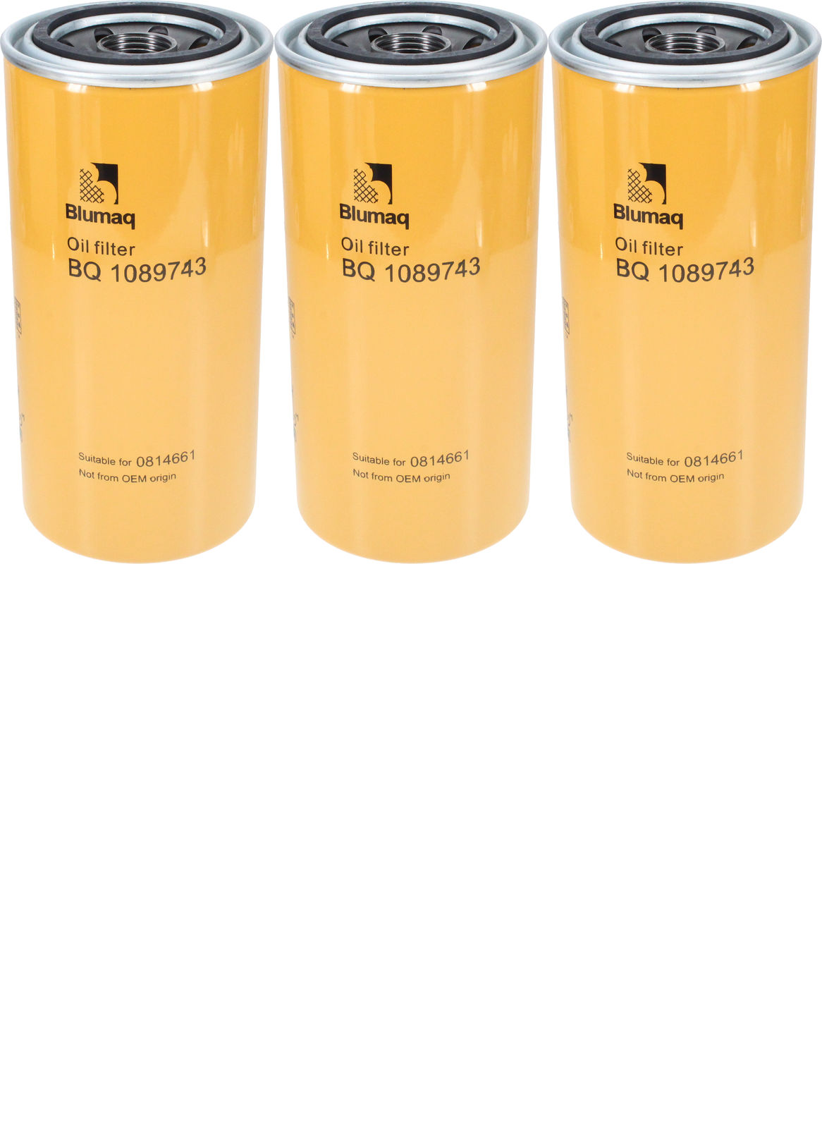 Oil Filter Pack of 3 0814661 fits Volvo Several
