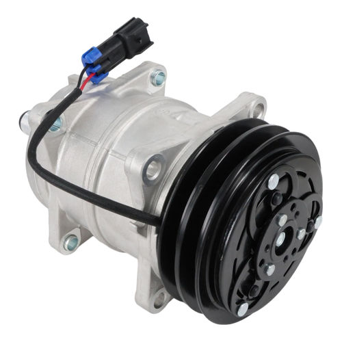 Cabin A/C Compressor With 2-Wire Packard Connector fits Bobcat